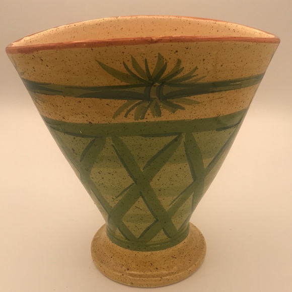 Vintage Large 10" Pottery Vase Made in Italy - Picture 2 of 8